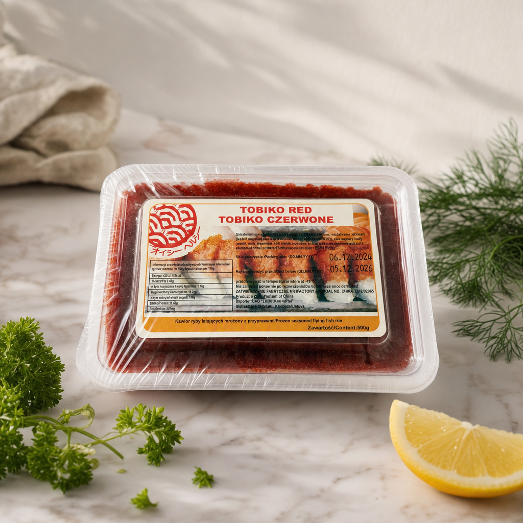 Kawior Tobiko czerwony 500g